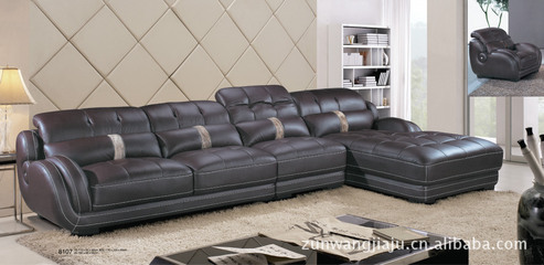 經(jīng)典時尚真皮沙發(fā) 頭層皮質(zhì)與舒適設計的完美結合